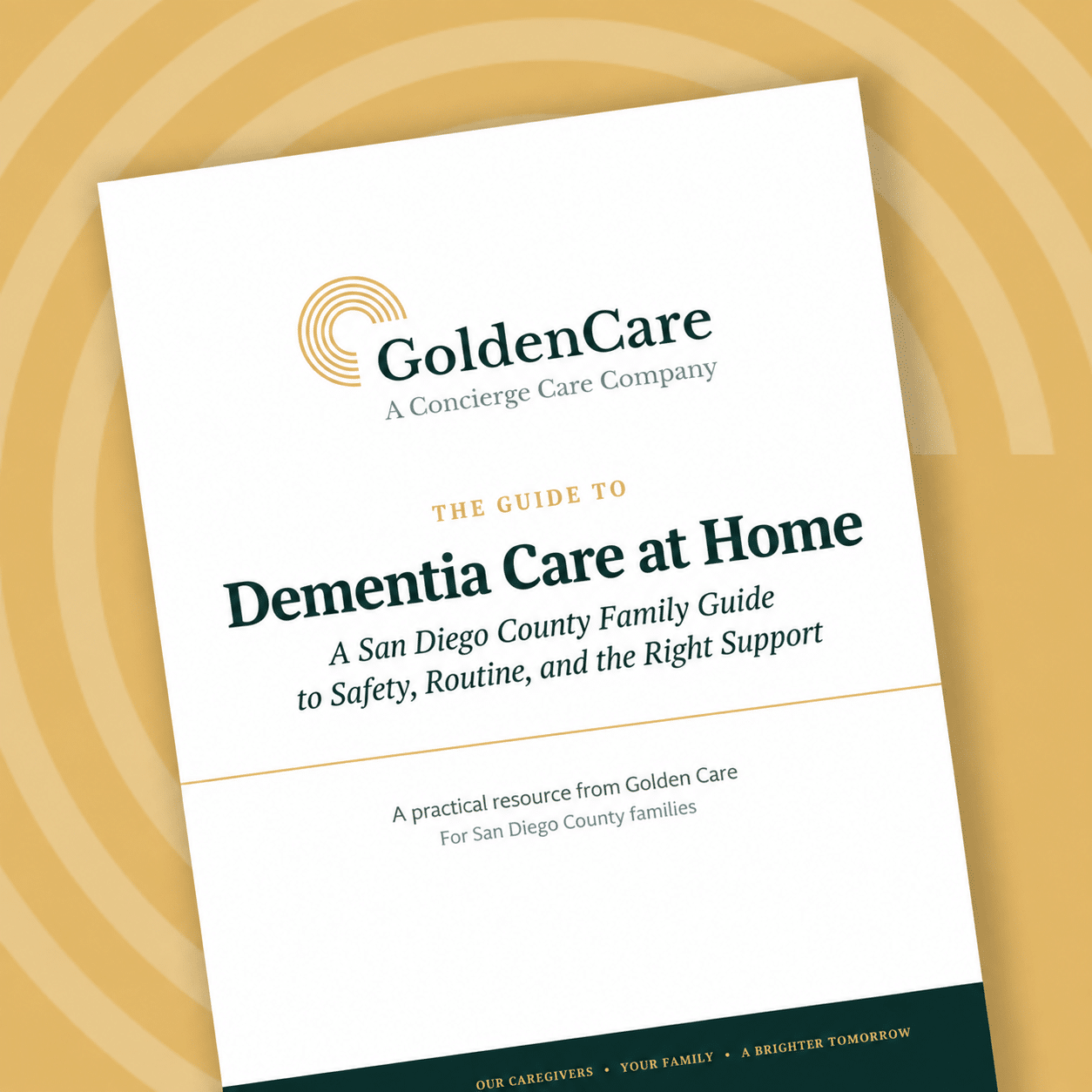 Dementia Care at Home: a free family guide for San Diego County | Golden Care